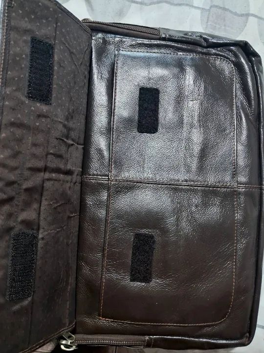 Pasta/bolsa em couro legítimo  - Foto 3