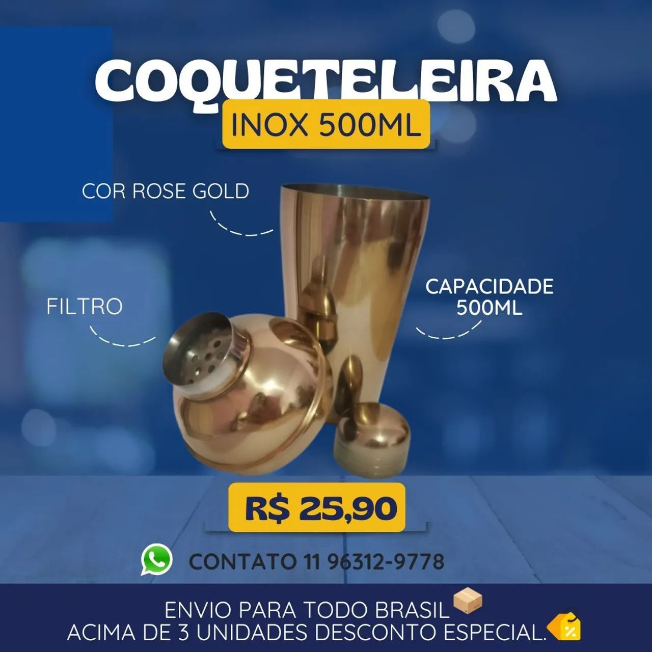 Coqueteleira Inox - Foto 4