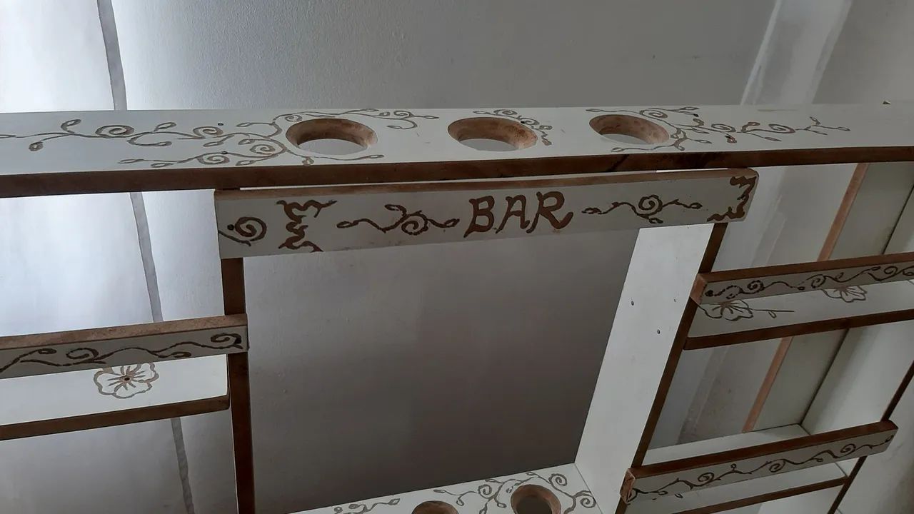 Barzinho de Parede Artesanal Branco Novo  - Foto 5