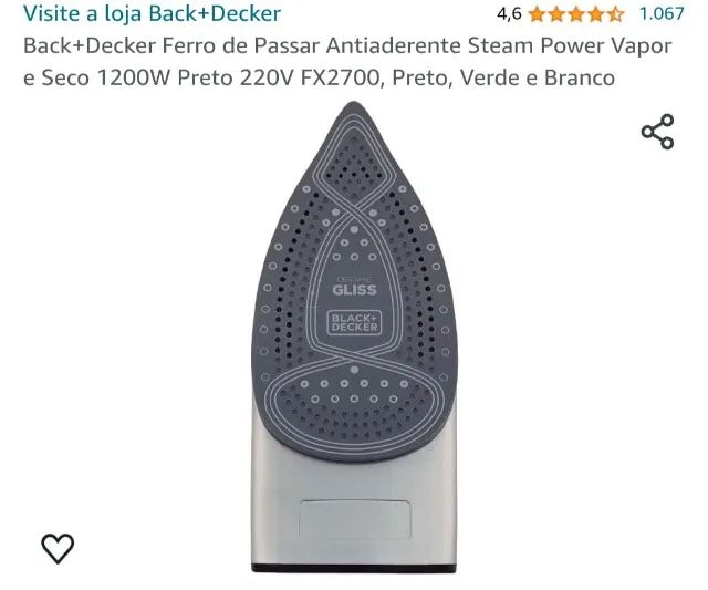 Vendo ferro de passar NOVO 220V - Foto 3