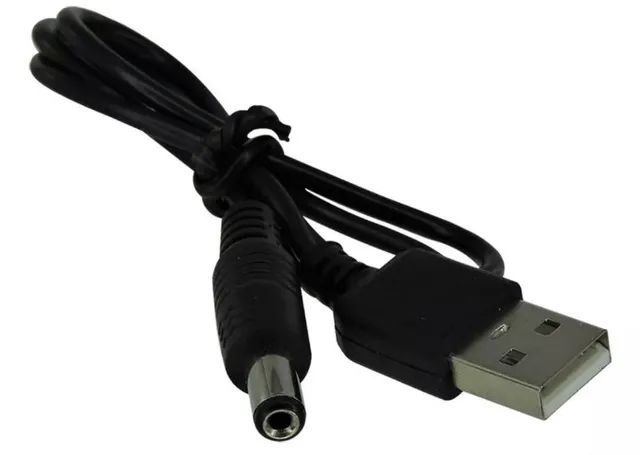 Cabo Usb 2.0 Macho X Dc Plug Conector 5v 3.5mm Arduino Automação COD-CP740  
