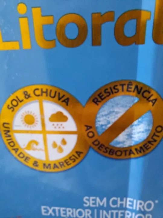 Tinta anti mofo/sol/chuva 