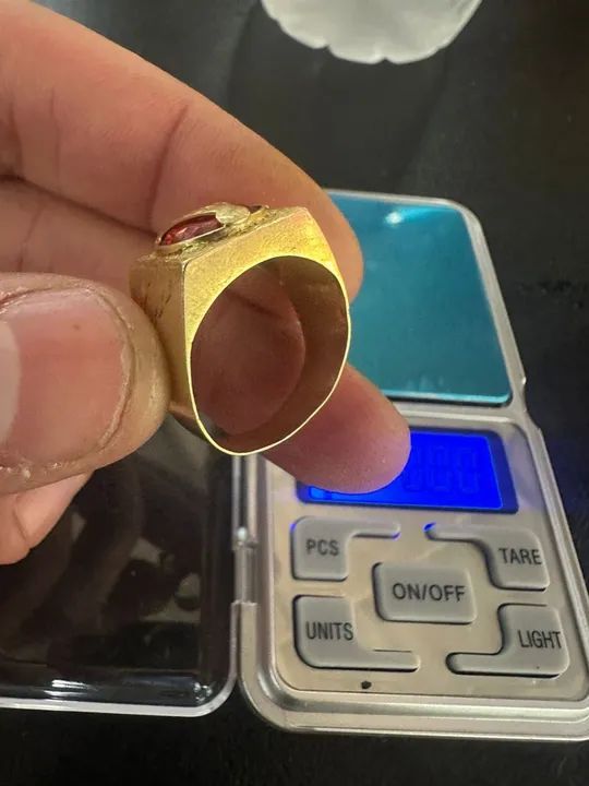   Anel de ouro 18k nova garantia eterna certificado loja física - Foto 6