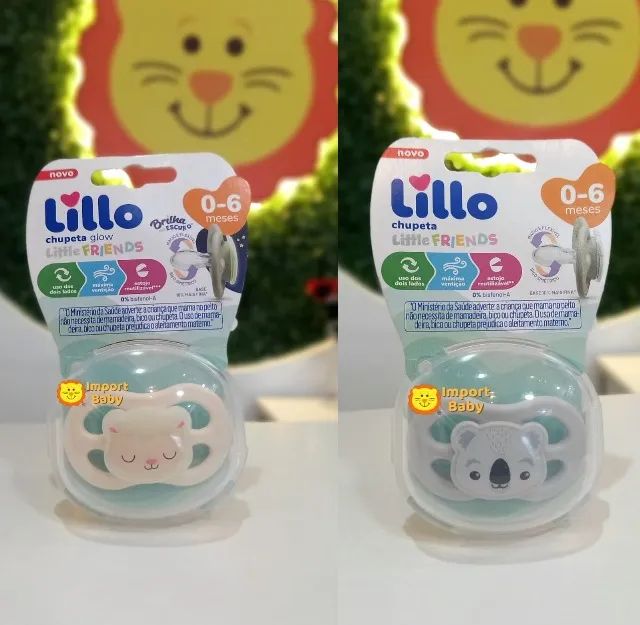 Chupeta Lillo 0-6 Meses e +6 Meses Estampas Diversas 