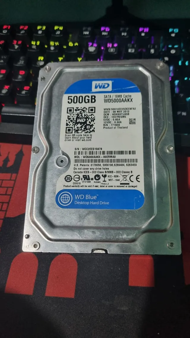 HD 500GB 100% saudável