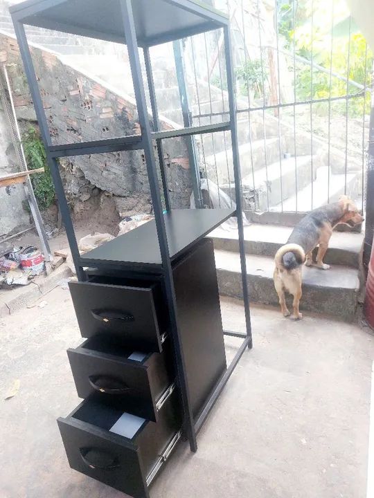 Criado mudo de metal  - Foto 3