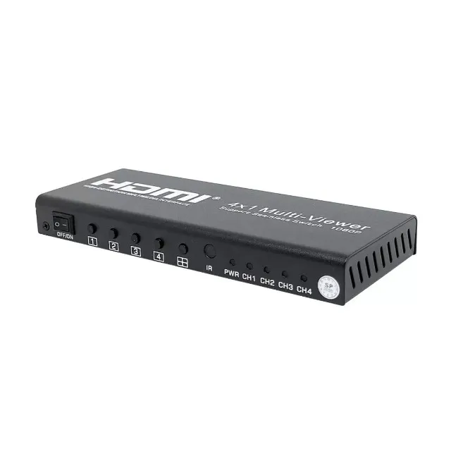 Hdmi 4x1 Multi Viewer Switch 1080p Multiviewer 4 canais