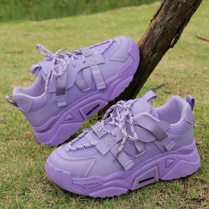 Tênis lindo importado novo n37-38 roxo - Foto 4