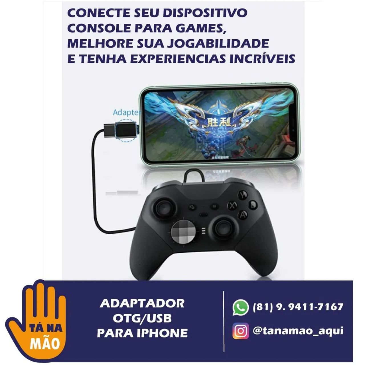Adaptador USB 3.0 para OTG para iPhone - Novo - Foto 4