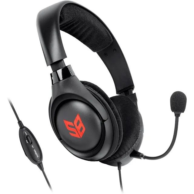 Fone Headset Gamer Creative Blaze P2 - Microfone com Cancelamento de Ruído - Foto 4