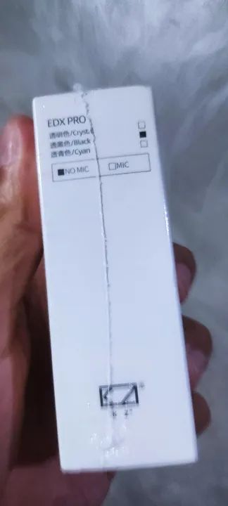 Fones de Ouvido com Fio - KZ - EDX Pro - Preto - Novo - Foto 3
