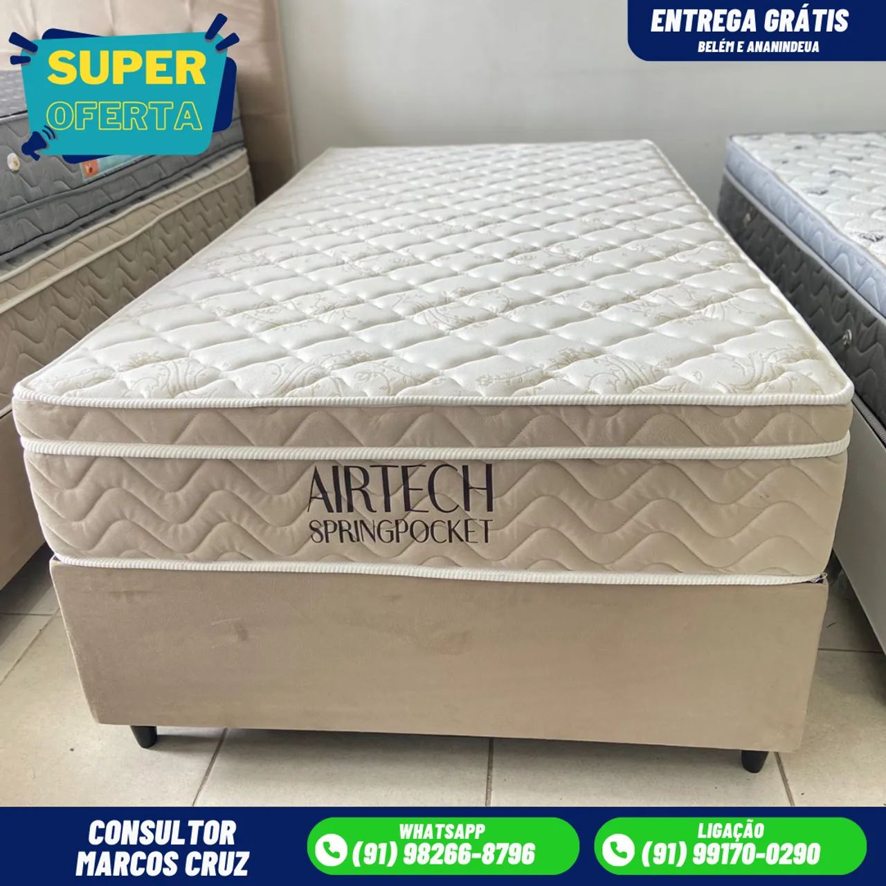 CAMA BOX SOLTEIRO ORTOBOM ENTREGA GRÁTIS
