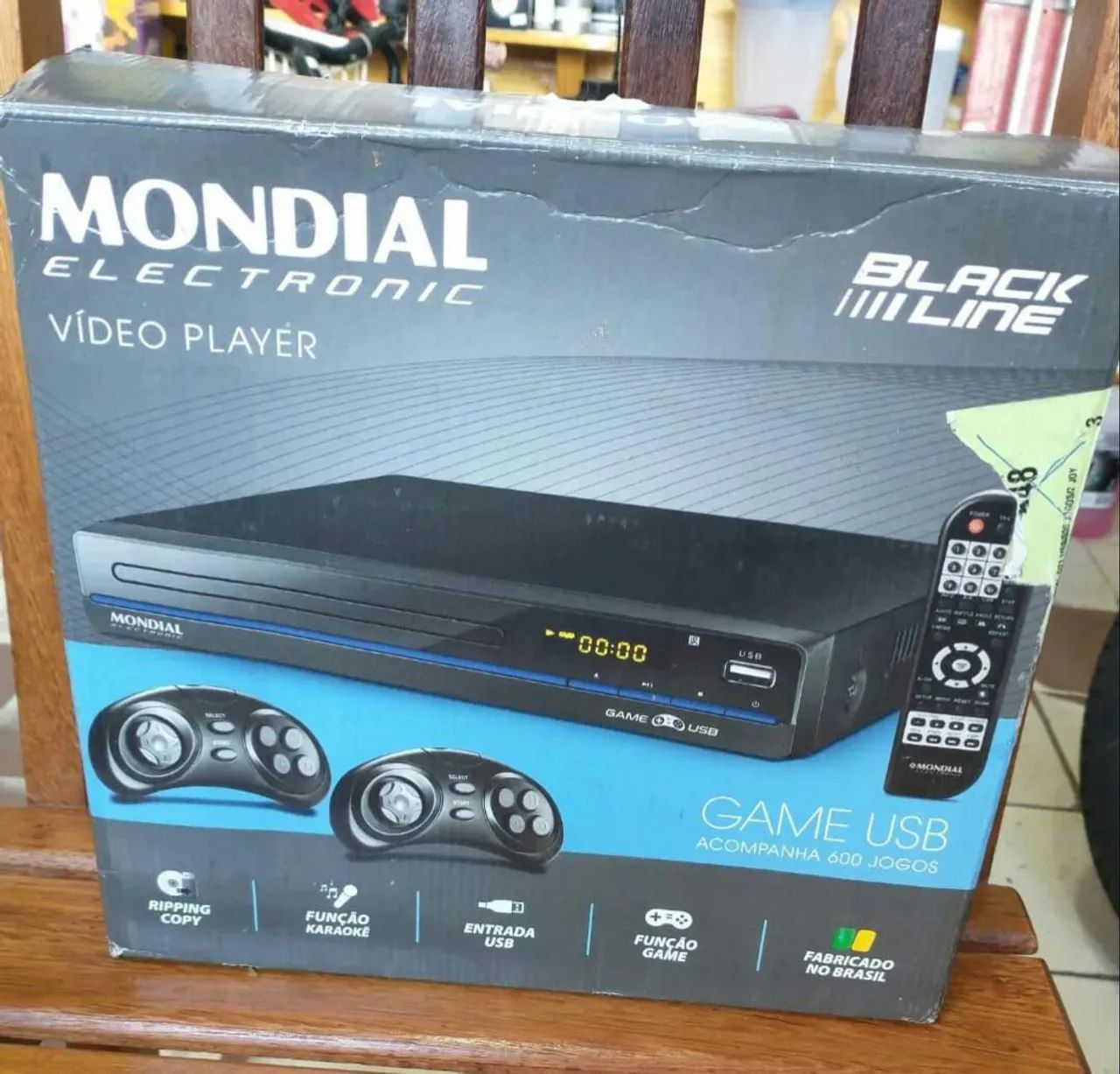 Dvd player gamer mondial D-21 usb blqck line + karaokê + 600 jogo retrôs - Foto 3