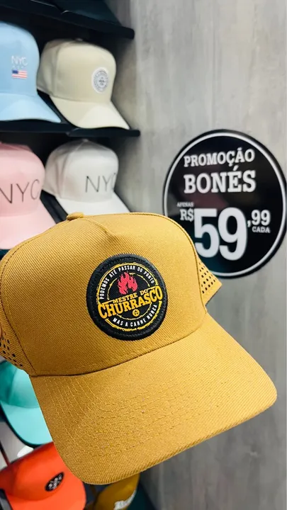 Boné Mestre do Churrasco - Ótimo Presente Dia dos Pais