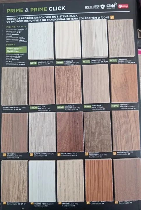Pisos laminados a partir de R$ 95 o m2.