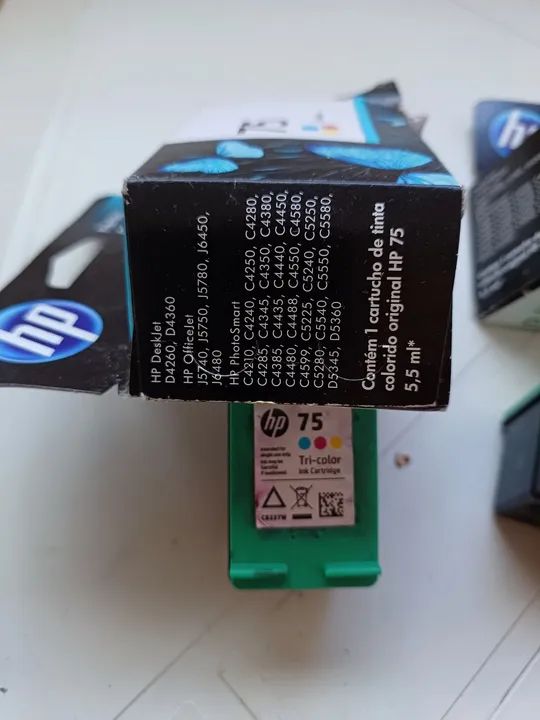 Cartucho HP colorido usado funciona  - Foto 5