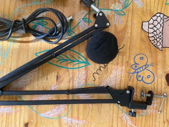 Microfone Podcast Gamer Condensador Bm-800 Original - Foto 4