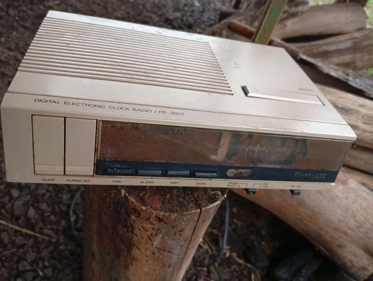 Rádio Relógio Digital Philips PR-2503 - Vintage