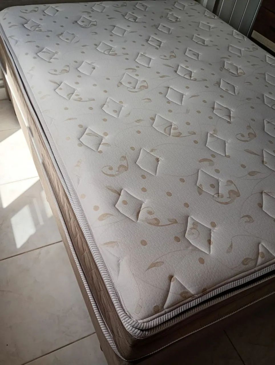 Cama box casal star flex de espuma bem conservado - Foto 2