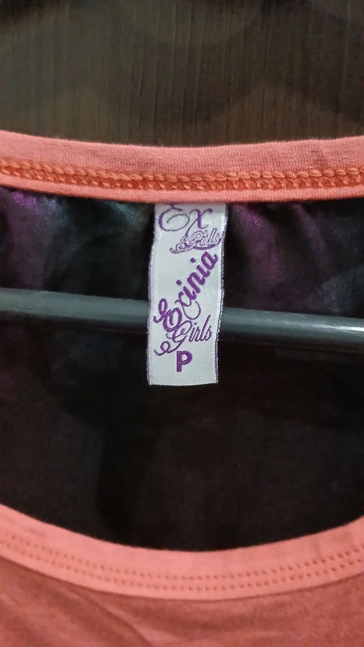 Camiseta Rosa com Detalhes - Costas Transparente - Foto 3