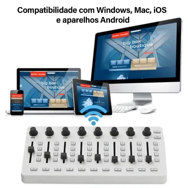 Mixer Sem Fio BT SMC-Mixer 43 Botões para Instrumentos Eletroacústicos - M-Vave - Foto 5