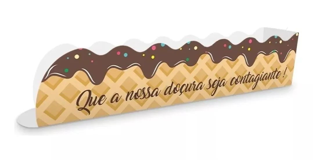 Embalagem churros Gourmet - Pacote com 100 unidades - Foto 4