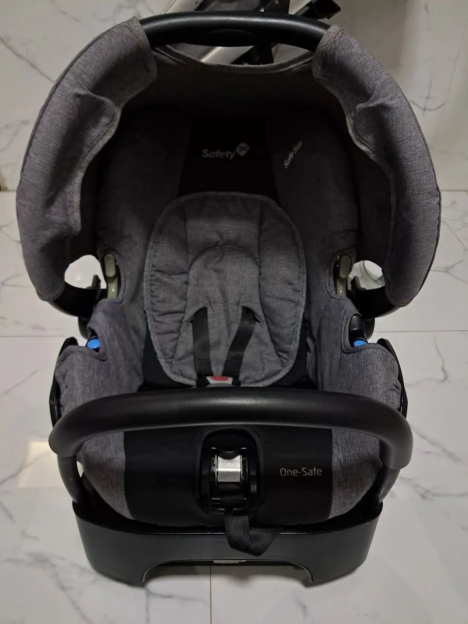 Carrinho Bebê Conforto e Base de Carro Safety Mobi Unissex Moisés Lindo  - Foto 6