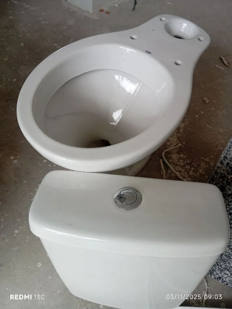 Material de construção kit completo pia 65cm×45cm com torneira vaso sanitário  - Foto 3