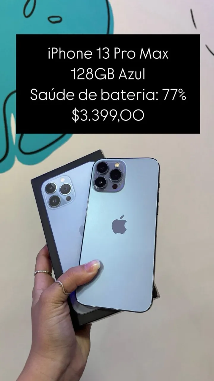 Iphone 13 Pro 128 GB GOLD bateria 84% - Celulares e Smartphones