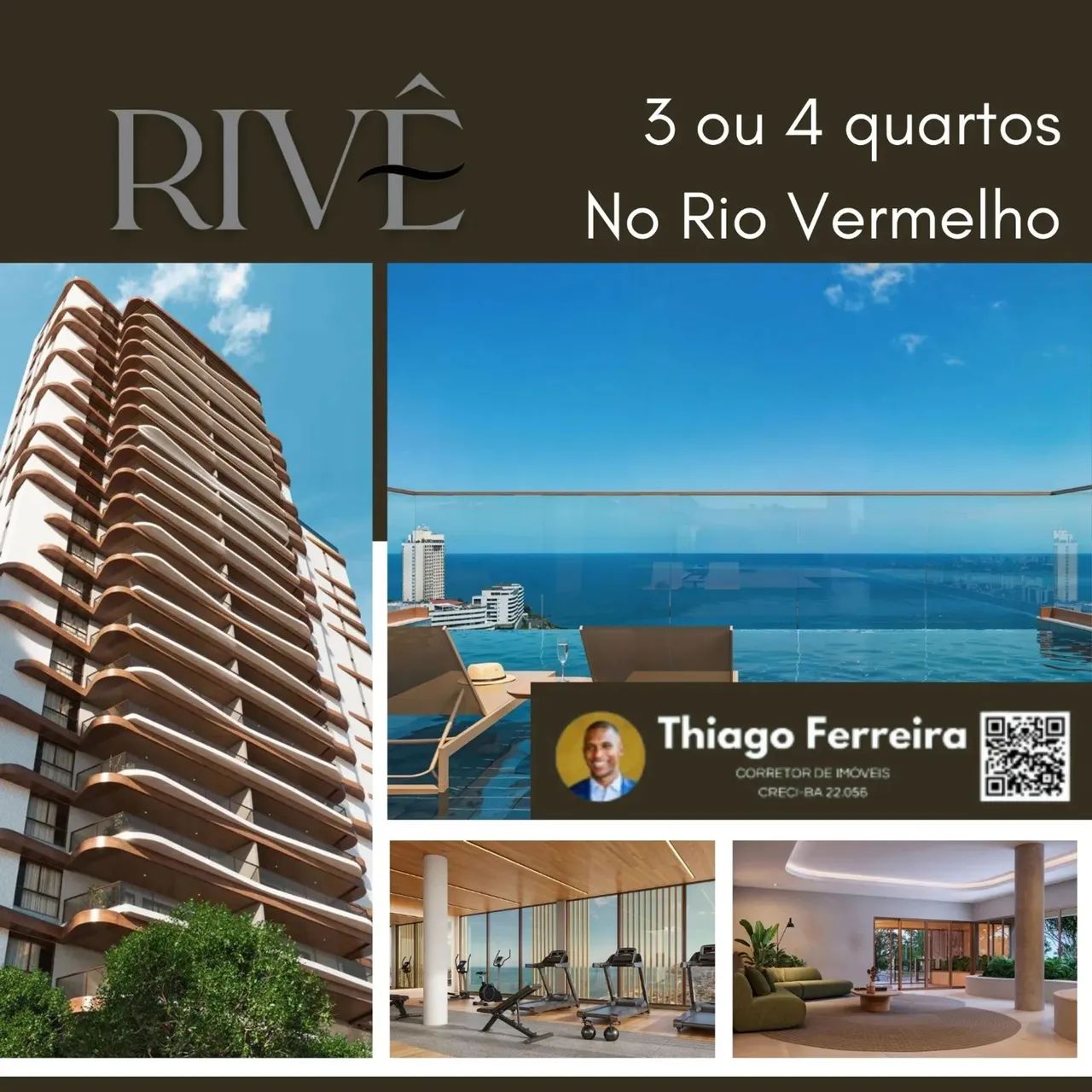 Rivê, 3 Ou 4 Quartos Sendo 2 Suítes Opções De 97M² E 143M² No Rio Vermelho. 17KEKHF