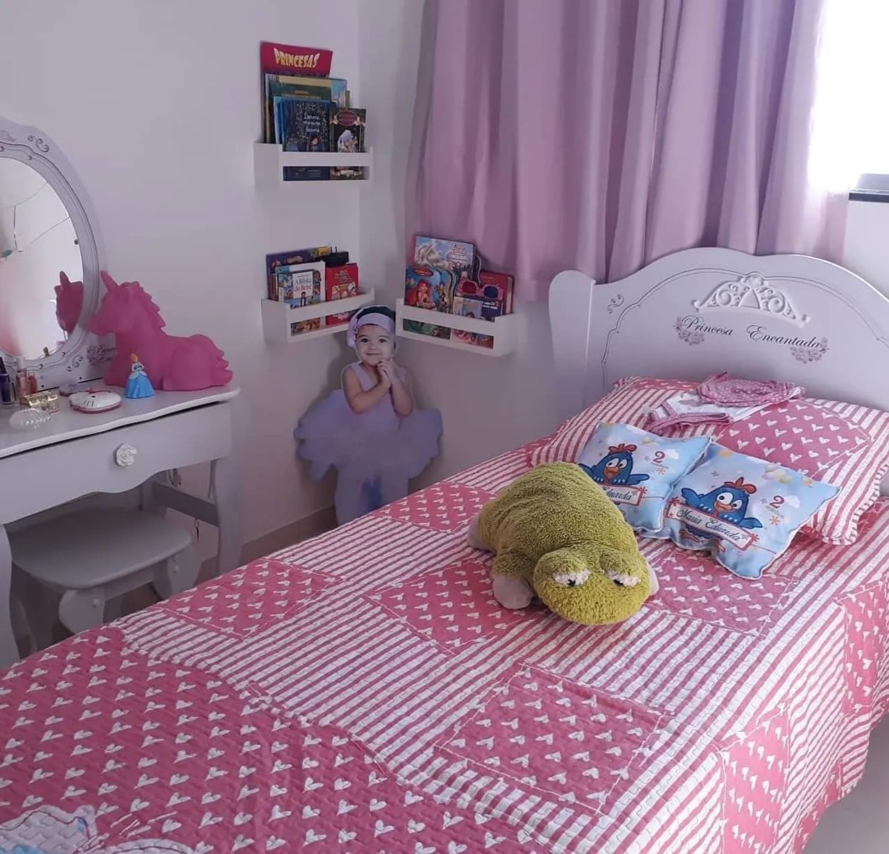 Cama de Solteiro Infantil princesa encantada 