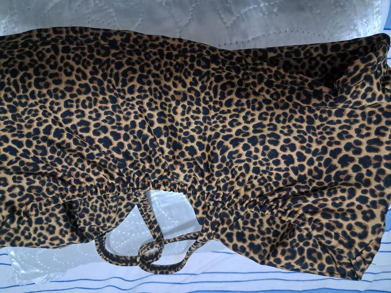 Top de Biquíni Leopardo - Foto 3