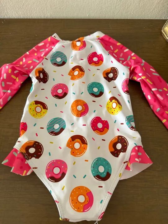 Macacão de Banho Infantil Donuts - Foto 2