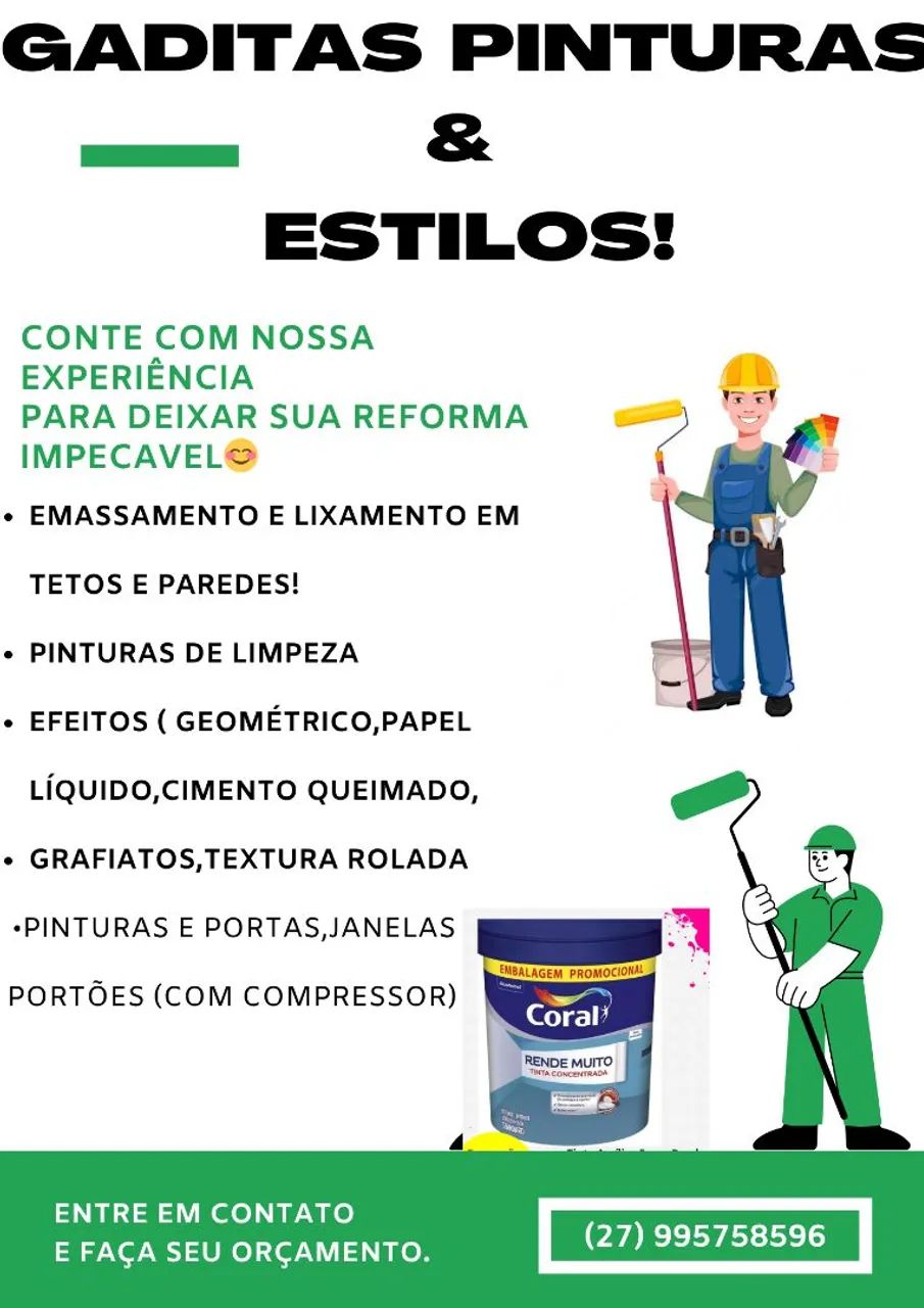 Pintor residencial (breve orçamento via ZAP)