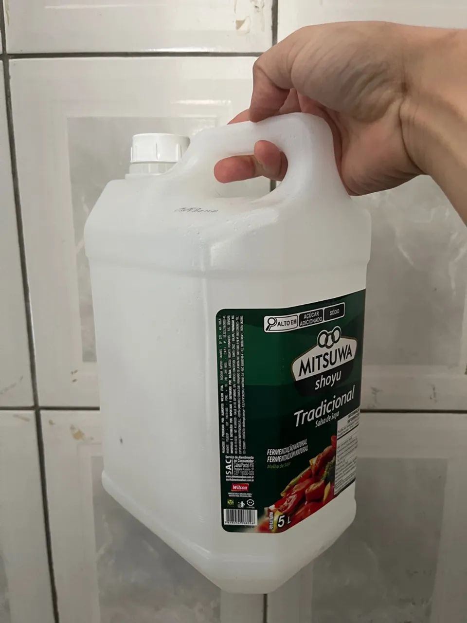 Galão de plástico 5 litros/ leia a descrição 
