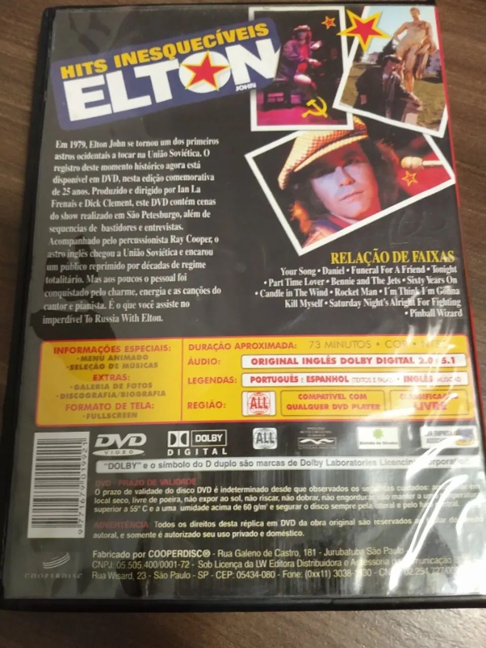 DVD Elton John - To Russia With Elton John - Foto 2