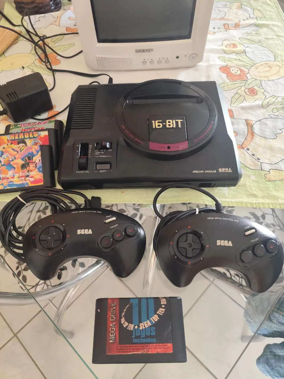 Sega Mega Drive Completo - Clássico 16-bit!