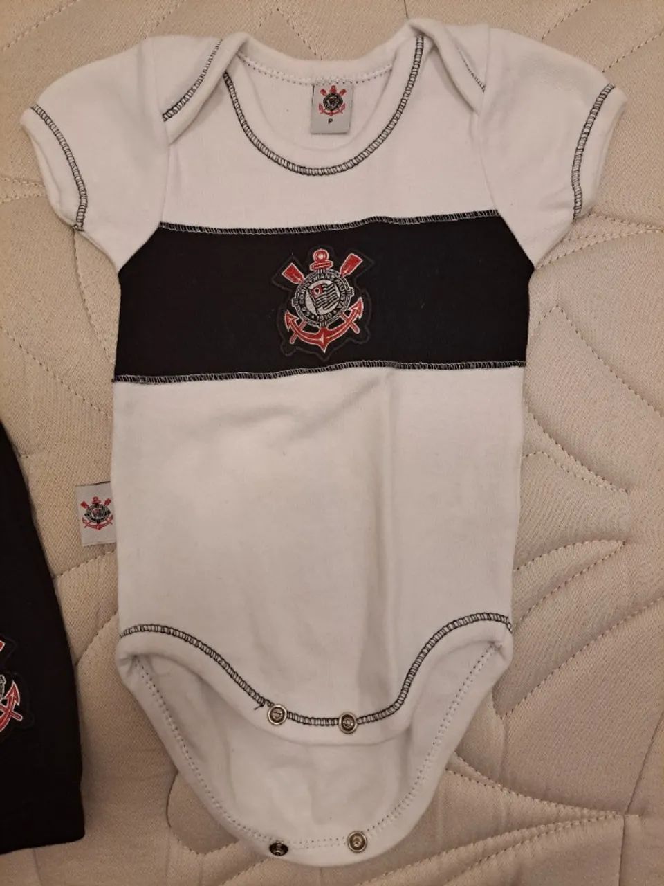 Body conjunto bebê corinthians - Foto 2