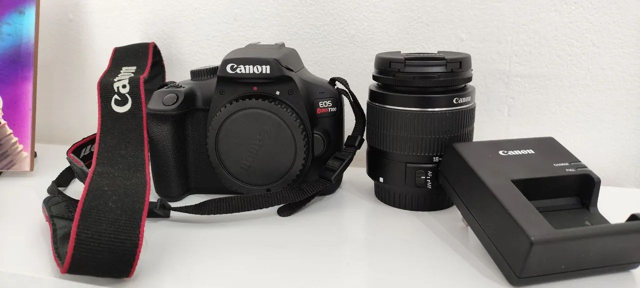 Câmera Canon EOS Rebel T100 com Lente - Foto 3