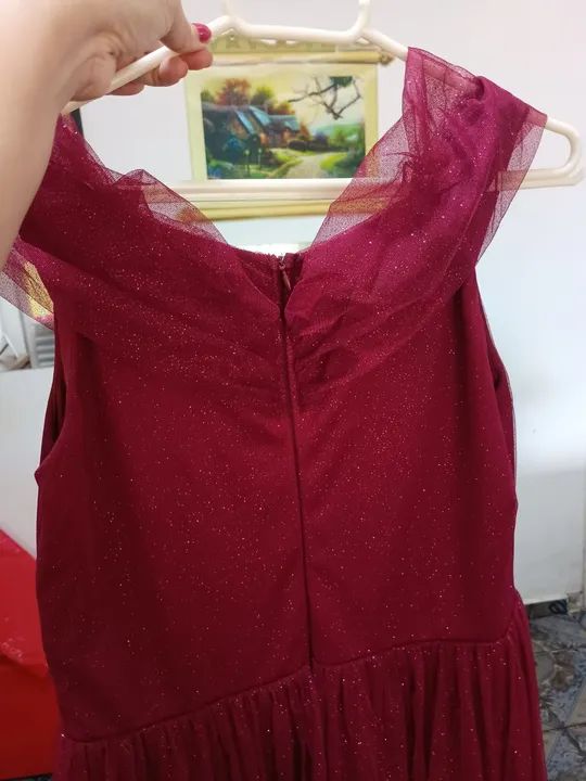 Vestido Longo Vermelho para Festa - Foto 2