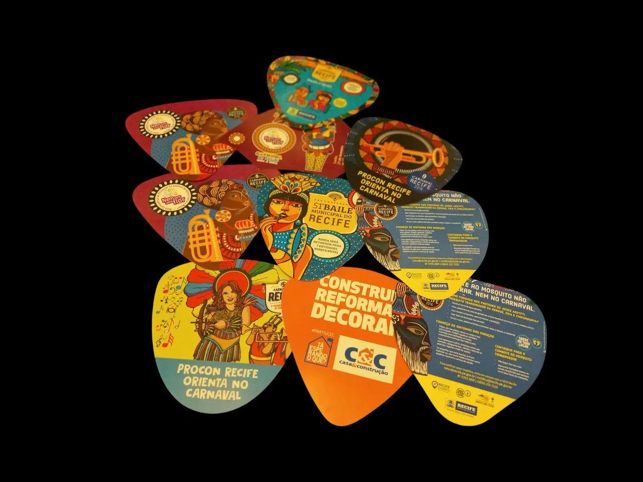 Kit de abanadores Carnaval