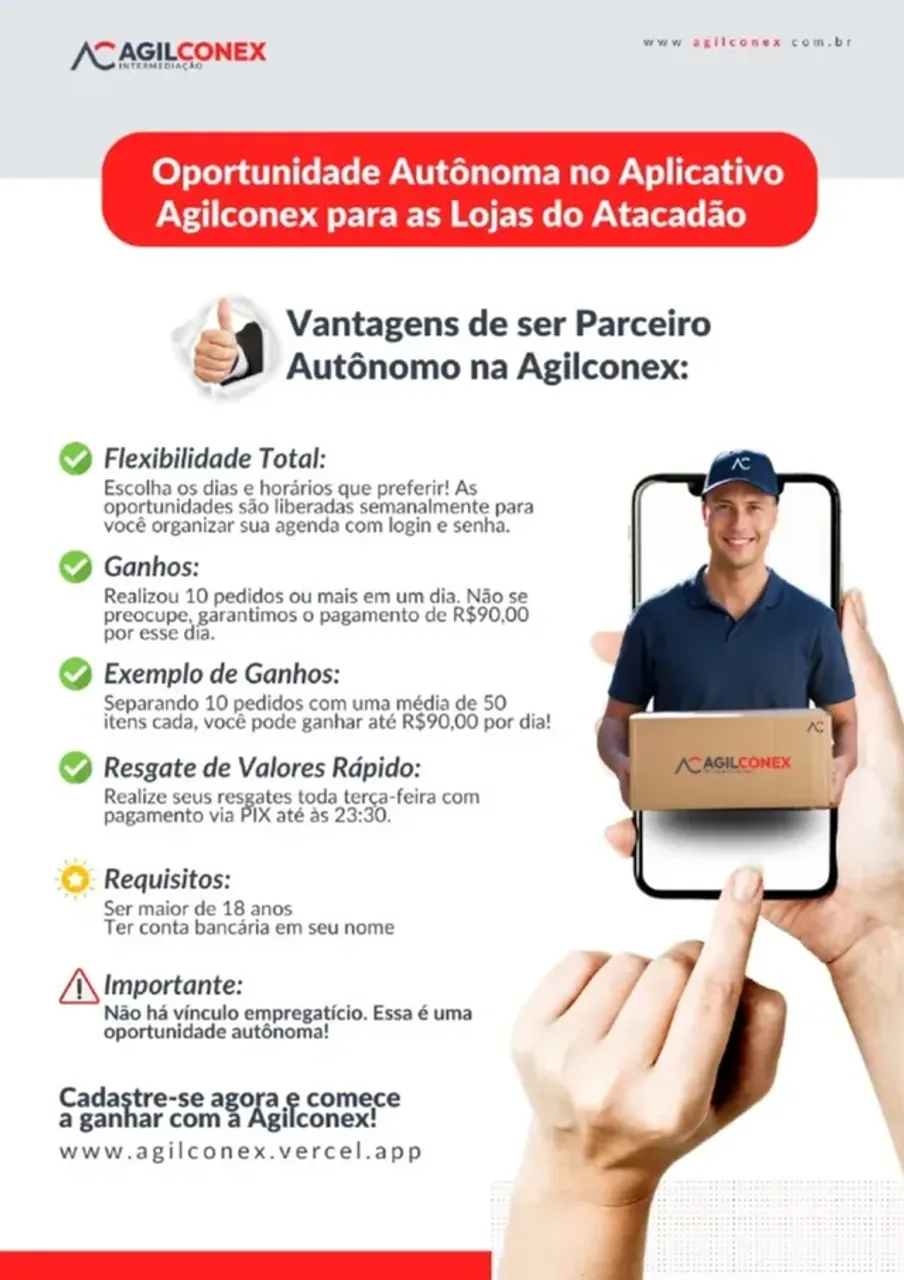 vaga autônomo separação de compras