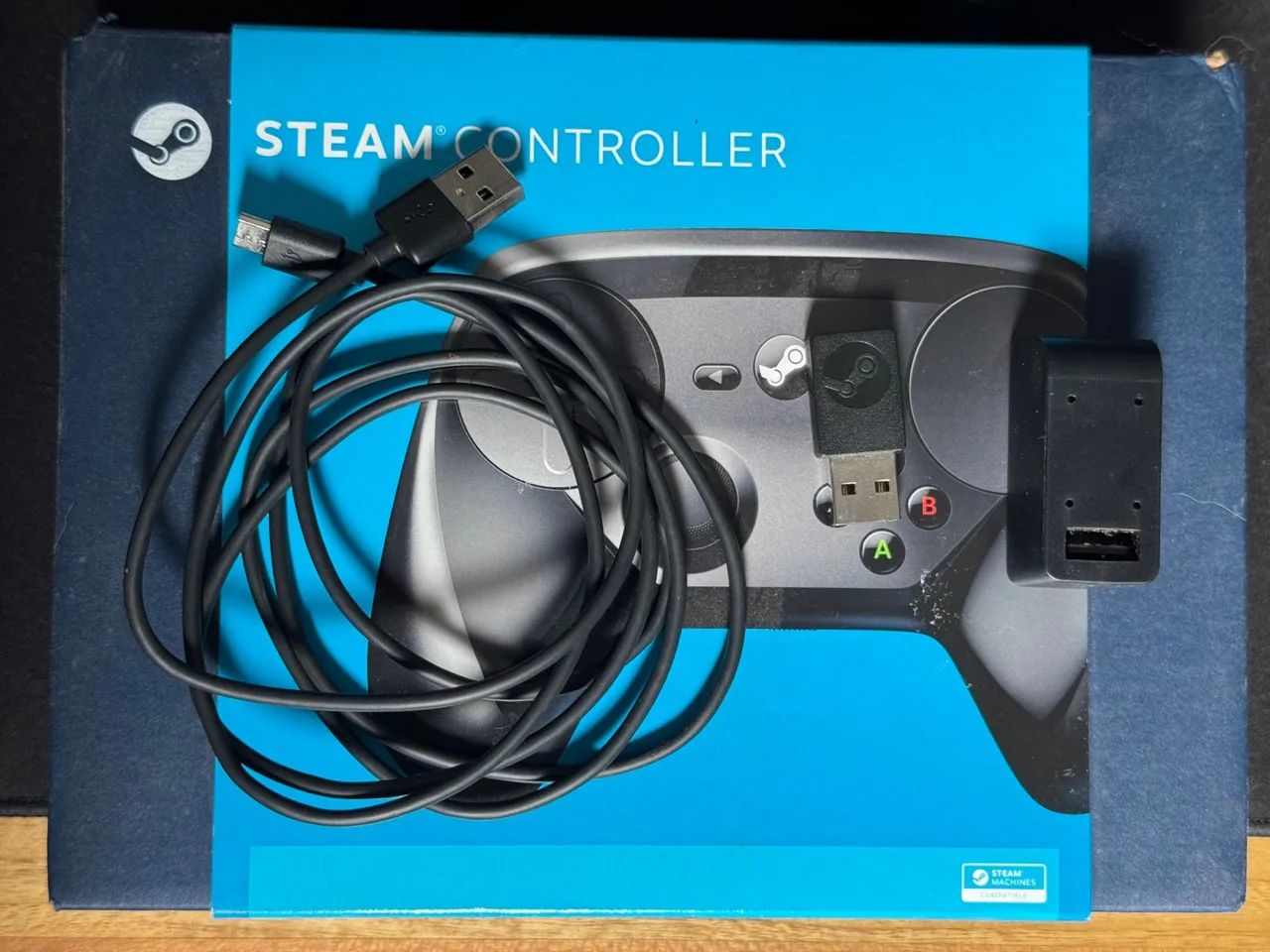 Controle Steam Controller completo - Em perfeito estado - Foto 2