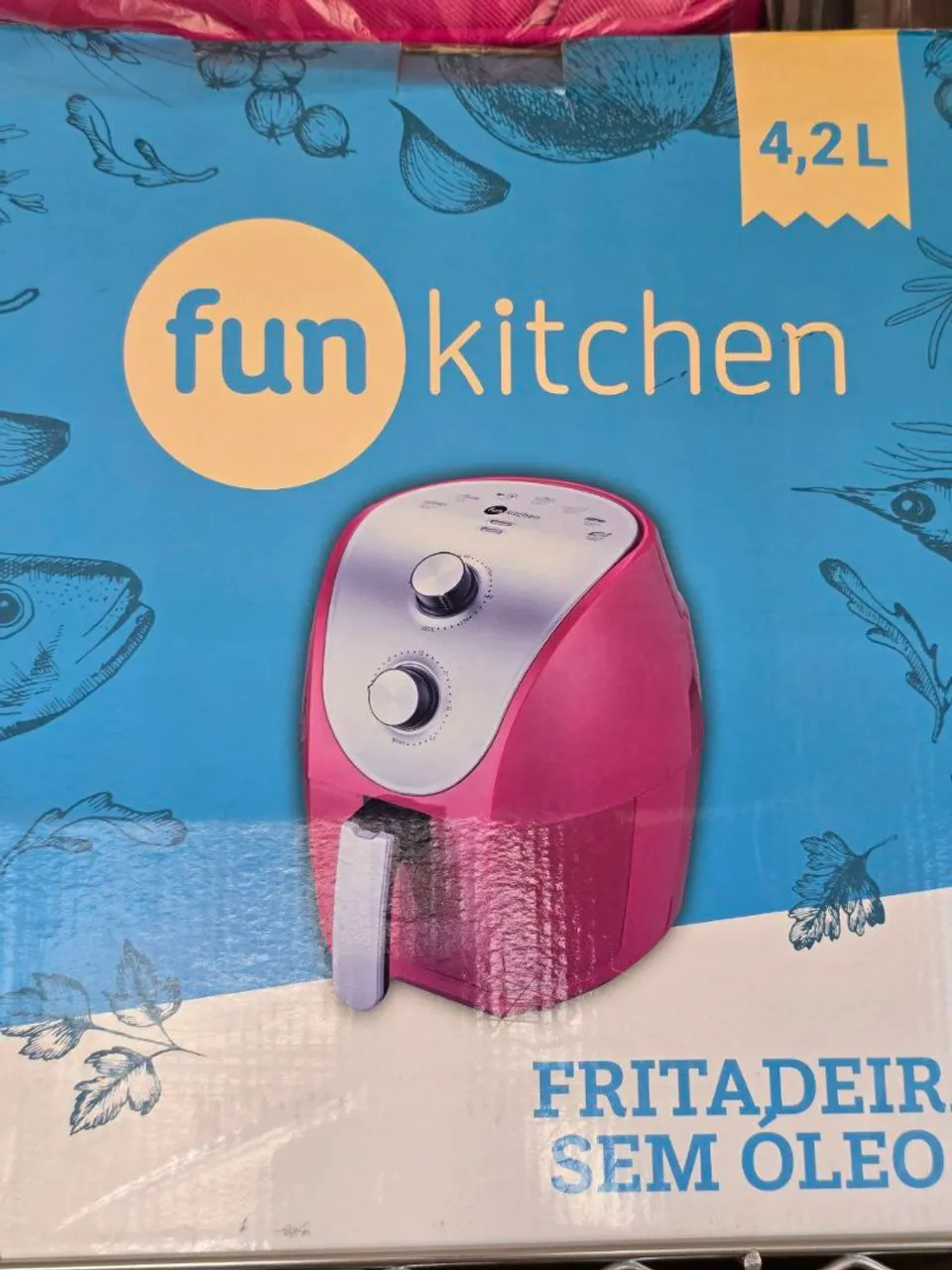 Fritadeira Elétrica Air Fryer Fun Kitchen 4,2L