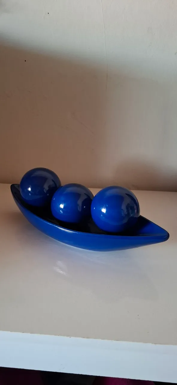 Centro de mesa decorativo azul