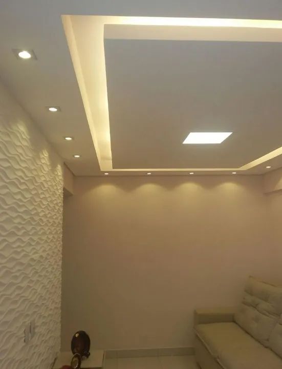 Rebaixamento de teto + brinde instalação elétrica das leds