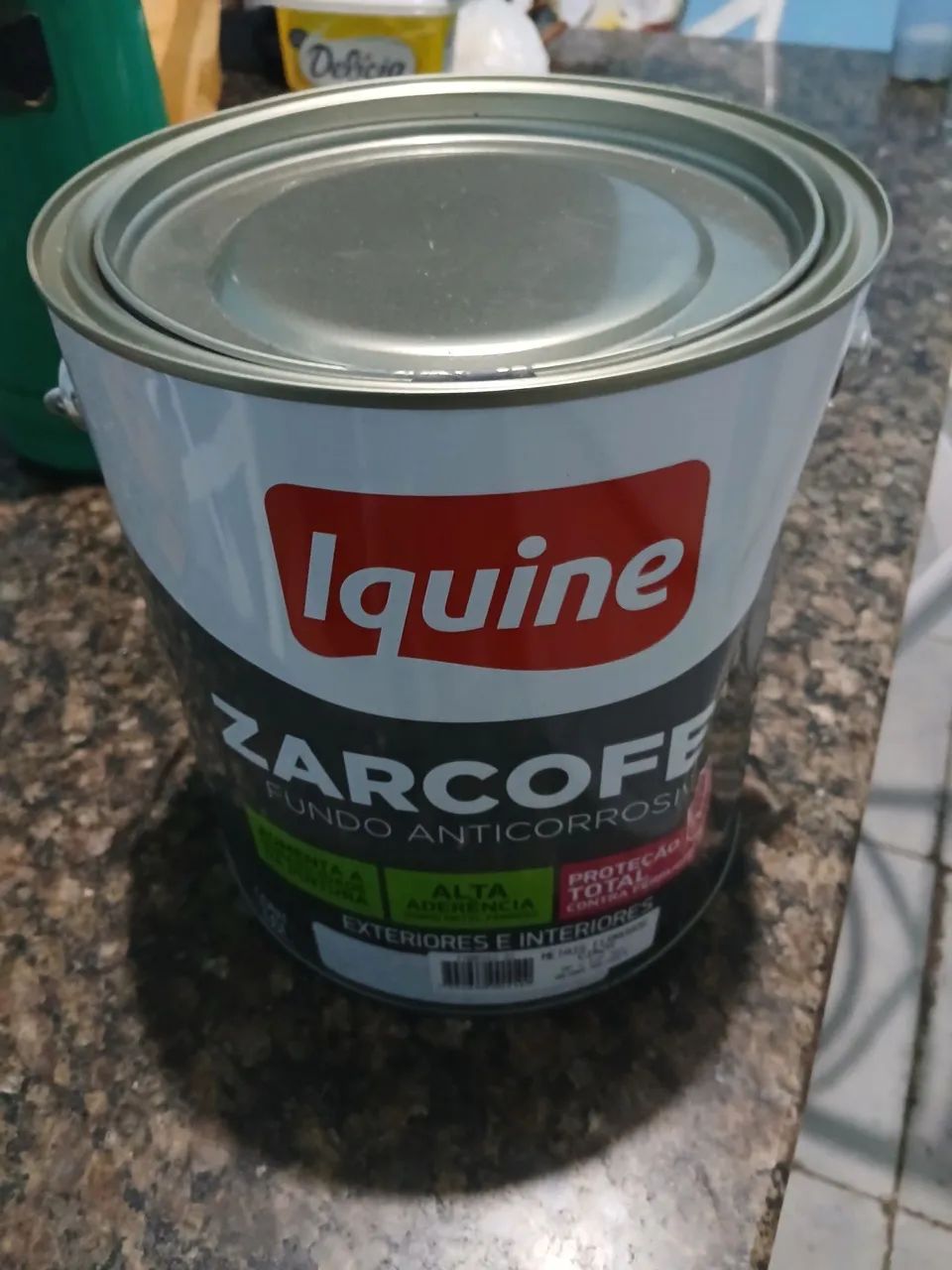 Zarcao cinza iquine esmalte sintético lacrada por apenas 70 reais 