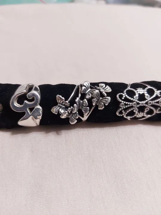  Anéis de prata 925 JÁ ESTÃO POLIDOS. - Foto 6