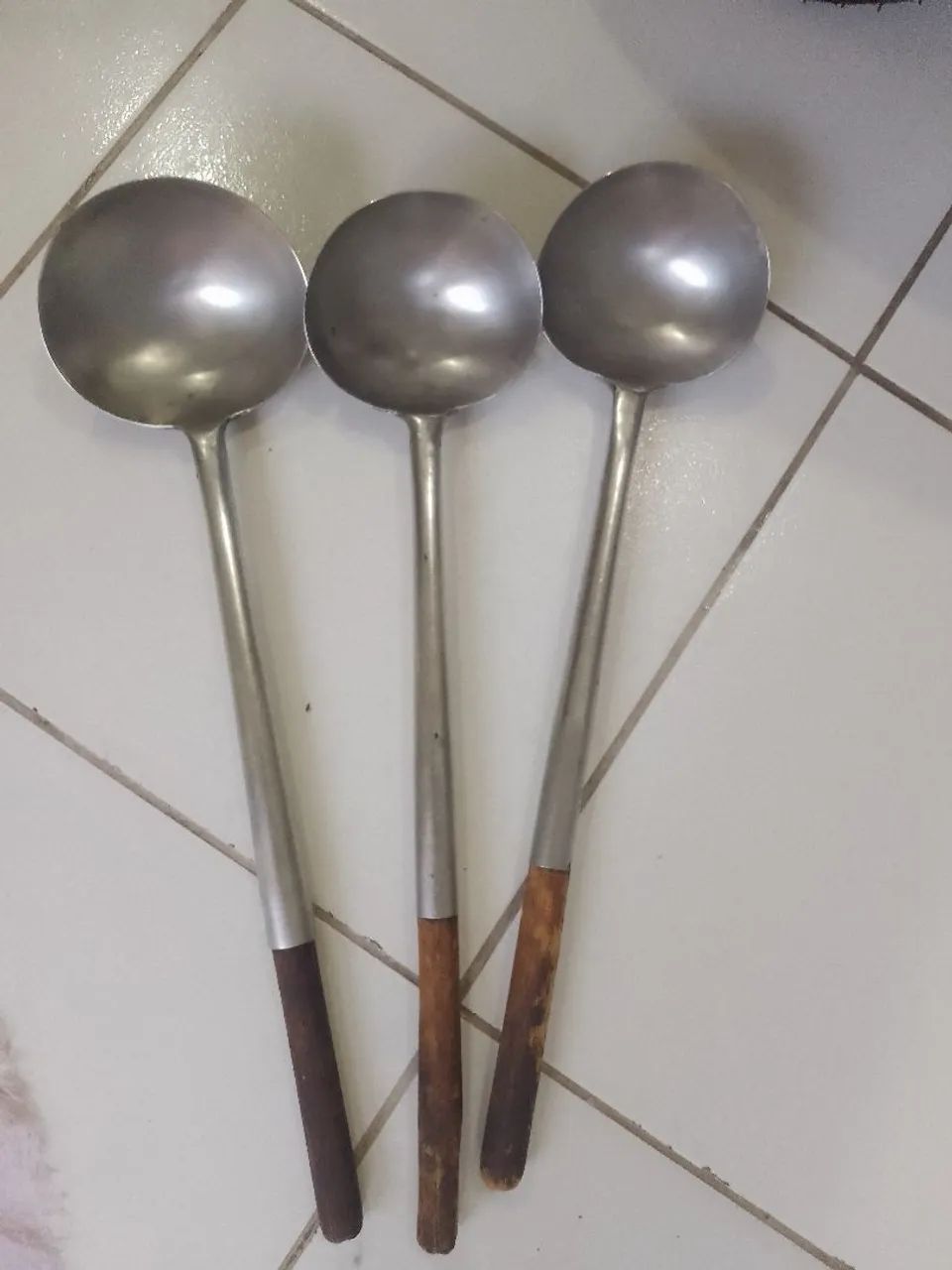 Concha de Aço Inox com Cabo de Madeira - Utensílio Profissional para Cozinha