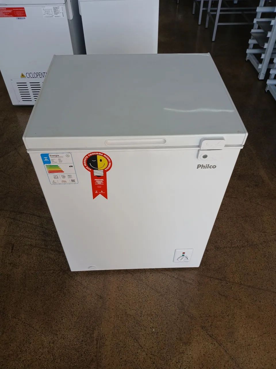 Freezer Horizontal Philco 1 Porta 140L Dupla Ação 